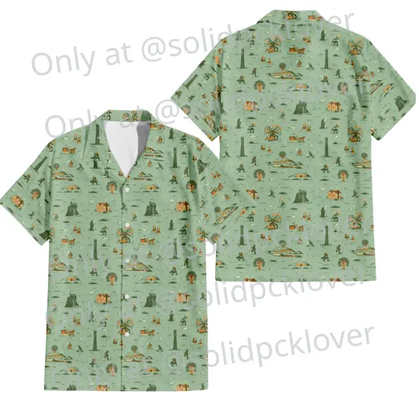 LOTR HOBBIT Aloha Hawaii Shirt, Summer Aloha Hawaii Shirt, LOTRGandalf Aloha Hawaii Shirt