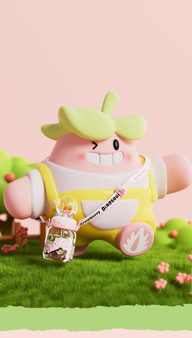 【COMOBEBE】18oz Tritan Sippy Cup – Whale Spray Design, BPA-Free, Spill-Proof, Dishwasher Safe, Fun for everyone Bottle Drinkware