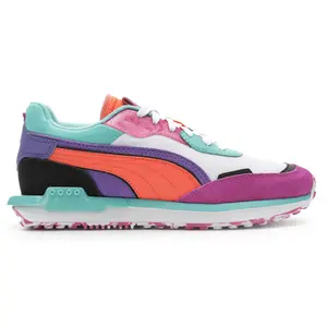 PUMA Womens City Rider Hypnotize Lace Up Sneakers Shoes Casual - Multi