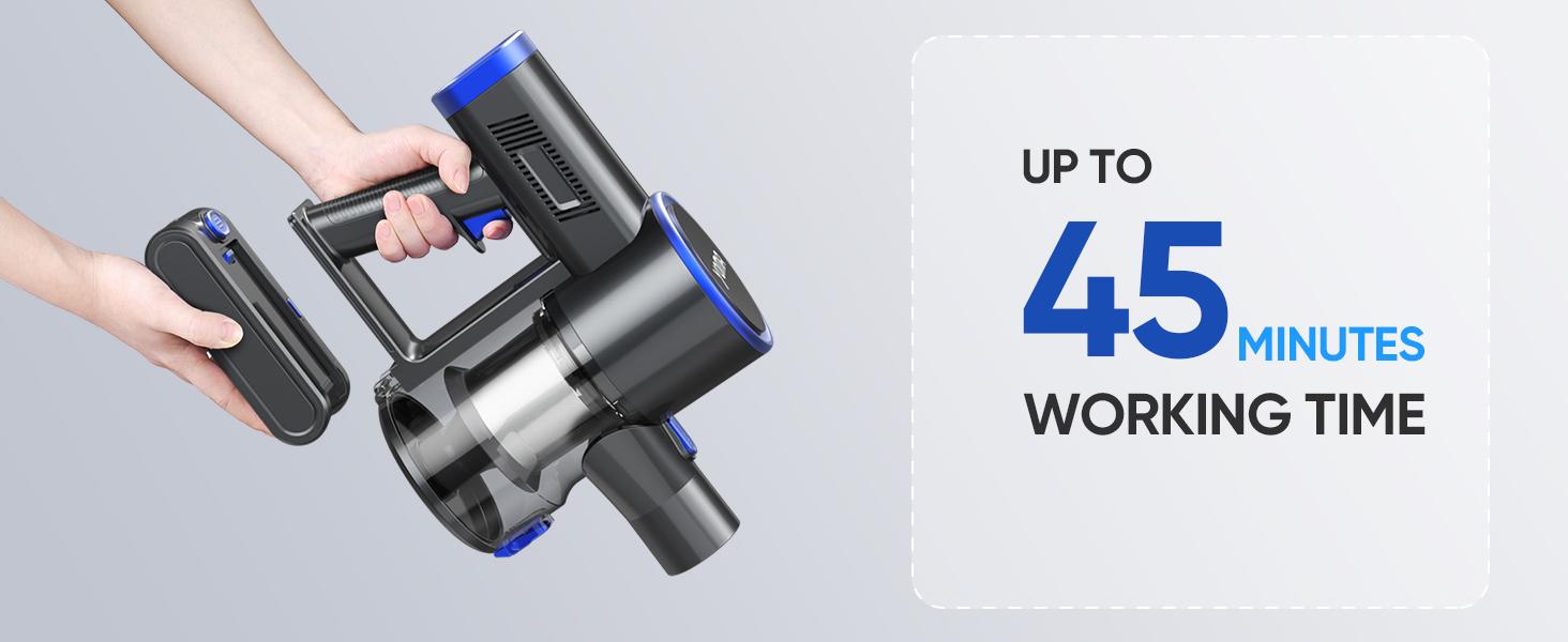 Yoma Cordless Vacuum Cleaner, 6 in 1 Ultra-Quiet Stick Vacuum for Home Cleaning, 2200mAh Battery Up to 45mins Runtime, Powerful Lightweight Handheld Wireless Vacuum for Home/Car on Rugs, Hardwood Floors, Carpets, Pet Hair Yoma Cordless Vacuum Cleaner, 6 in 1 Ultra-Quiet Stick Vacuum for Home Cleaning, 2200mAh Battery Up to 45mins Runtime, Powerful Lightweight Handheld Wireless Vacuum for Home/Car on Rugs, Hardwood Floors, Carpets, Pet Hair