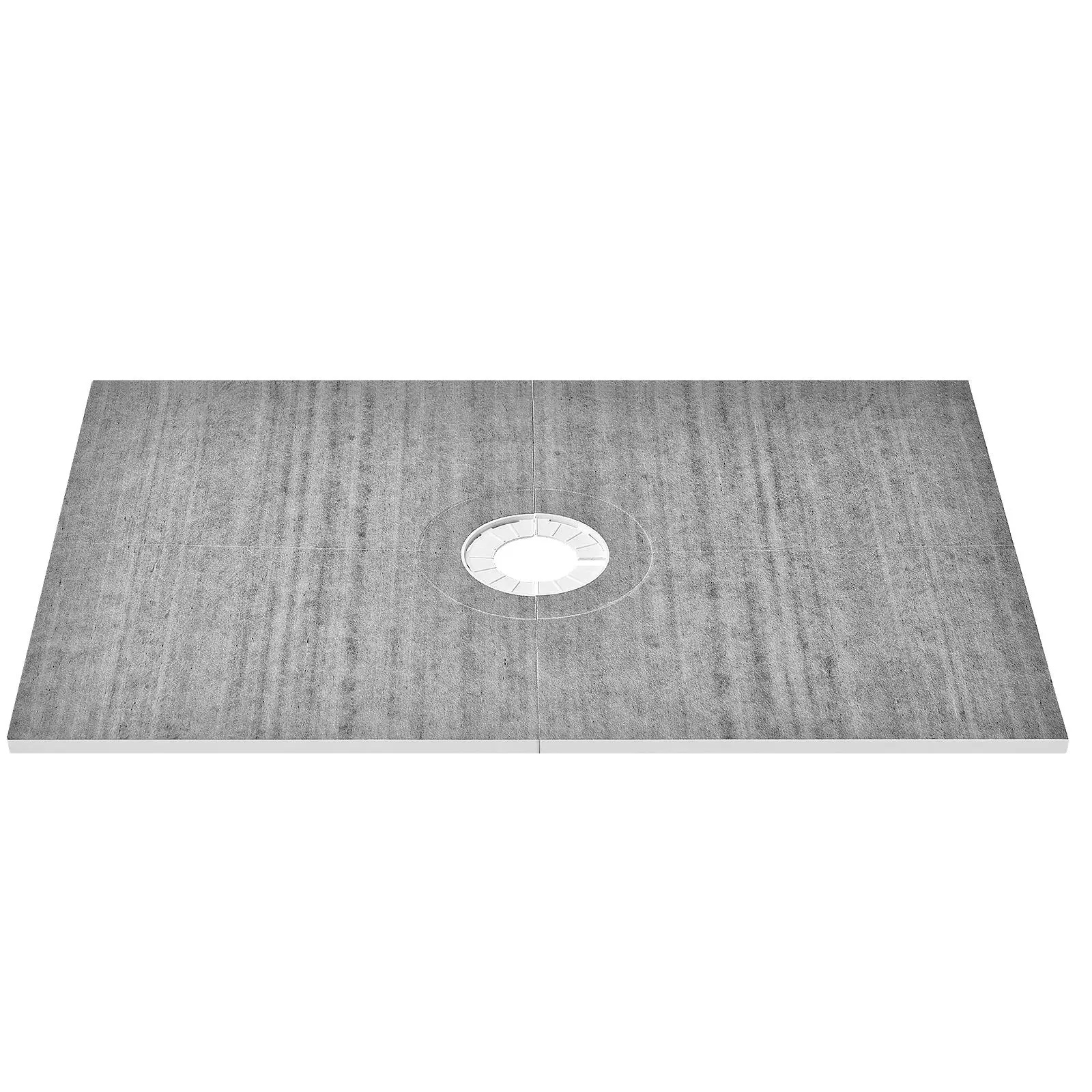 【SummerFinds】VEVOR Shower Curb Kit,  48"x72" Shower Pan Kit with 6.3" Central Drain, Lightweight EPS Shower Installation Kits with 2 Waterproof Cloths, Shower Pan Slope Sticks Fit for Bathroom