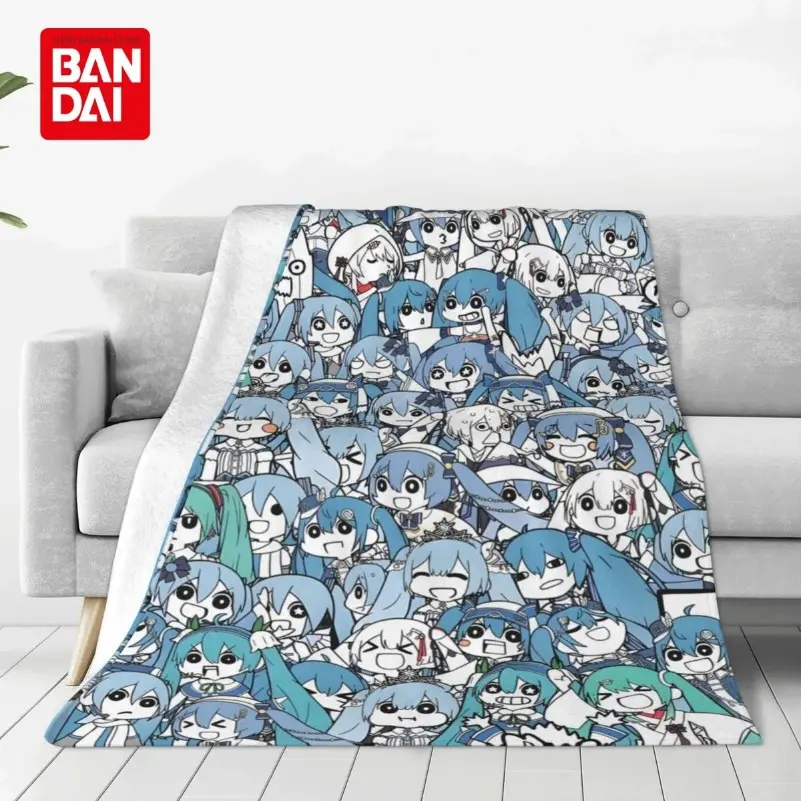 Hatsune Miku Weak Voice Anime Lightweight Cozy Warm Blanket - Wrinkle Resistant, Pilling Resistant, Bright Patterns, Blanket Gifts, Home Decor for Lounge Sofa, Air Condition Sleeping
