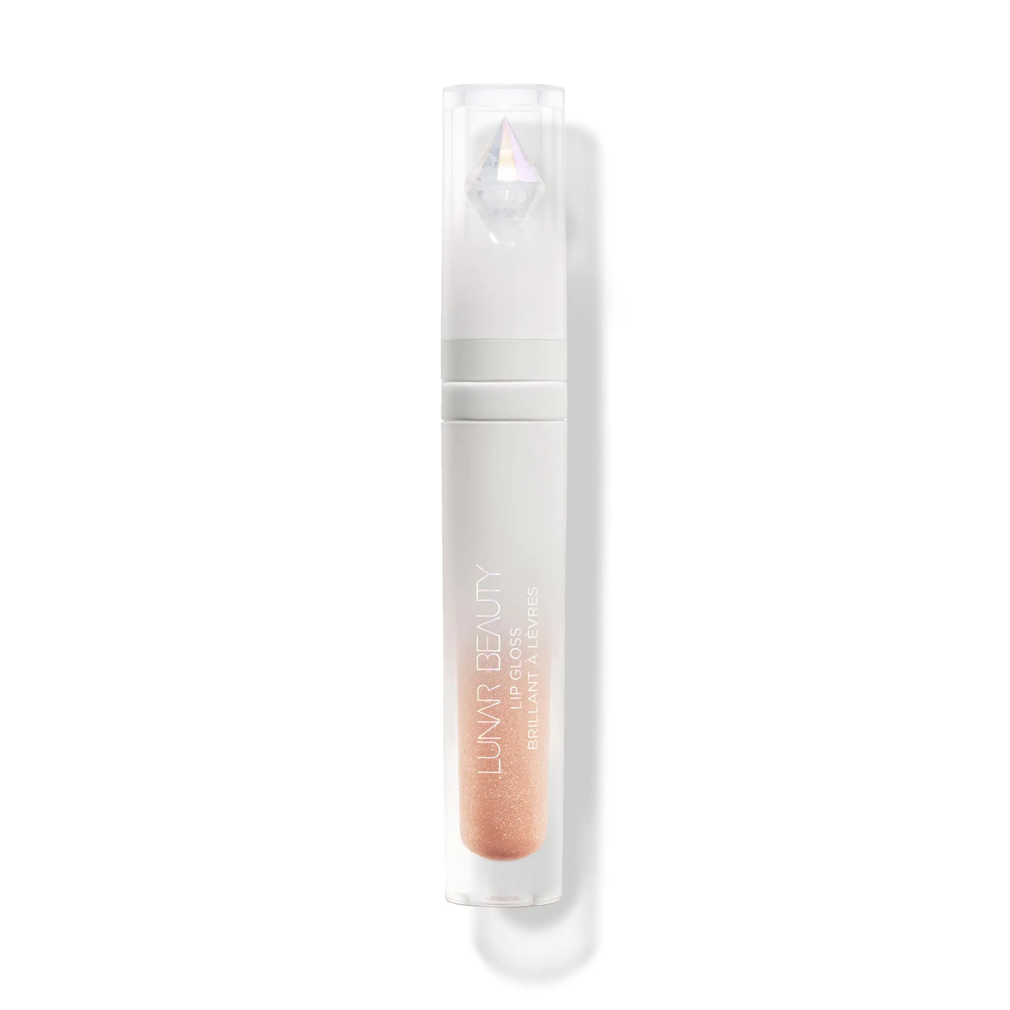 Lunar Beauty Shimmer Glitter Lip Gloss - Selene, Translucent Scented Makeup Cosmetic