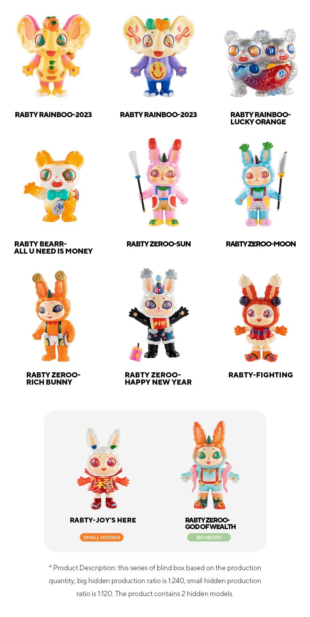 [FINDING UNICORN] 【Live Unboxing】Agan Agan-YEAOHUA RABTY YEAR SERIES BLIND BOX Cute Figures Desktop Ornament Collectible Toys Birthday Gifts HSU9HSCSKW