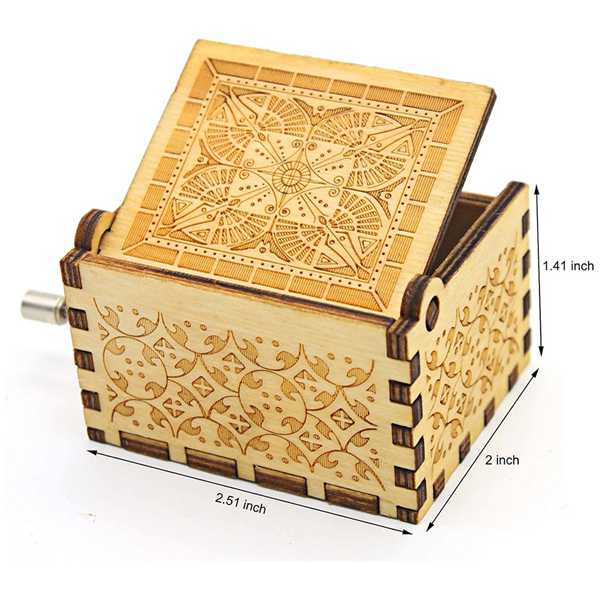 Creative Wooden Hand-Crank Music Box Vintage Musical Toy for Valentine's Day and Birthdays with Engraved Lyrics Creative Wooden Hand-Crank Music Box Vintage Musical Toy for Valentine's Day and Birthdays with Engraved Lyrics