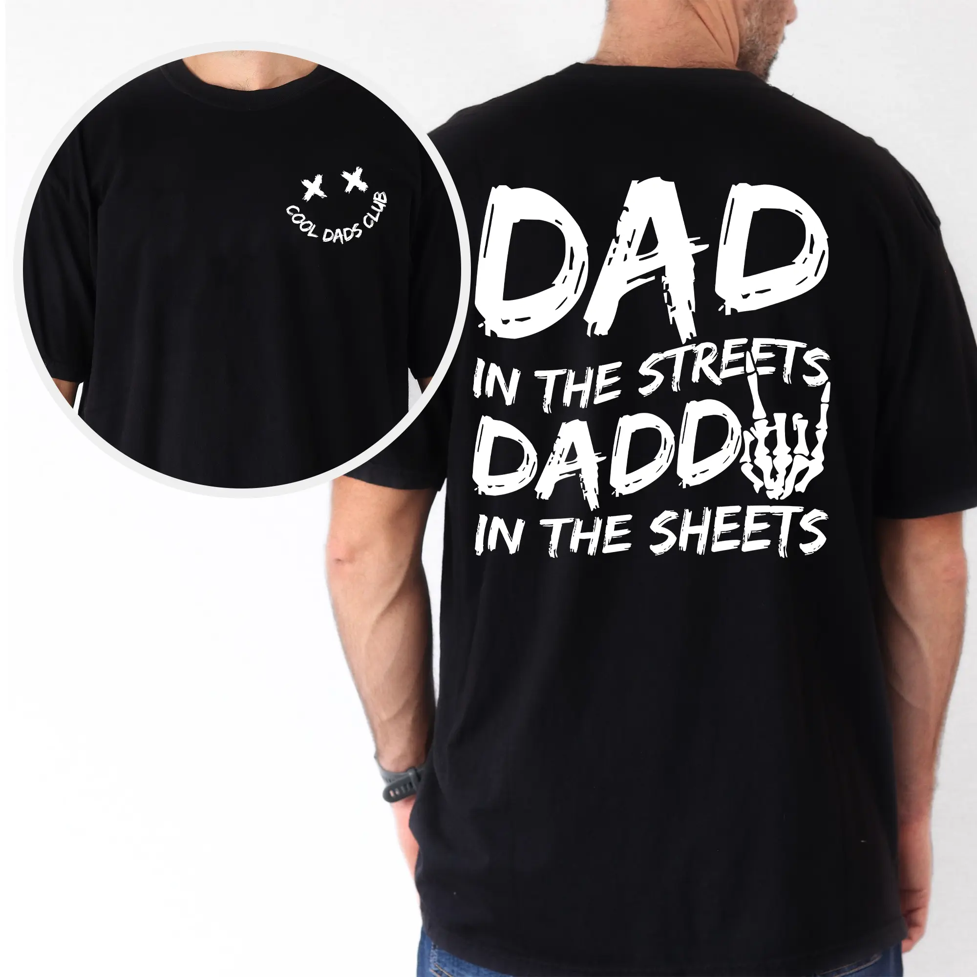 ChicCotton Dad In The Streets Daddy In The Sheets Comfort Colors Graphic Tee, Daddy Funny T-shirt For Men, Humor Dad Shirt, Father's Day Gifts