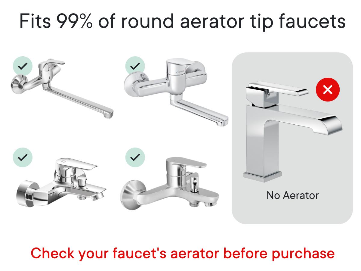 Qure Faucet Filter for Bathroom Sink Clearer Hydrated Skin Reduces Irritants Boosts Hydration Minimizes Breakouts & Irritation