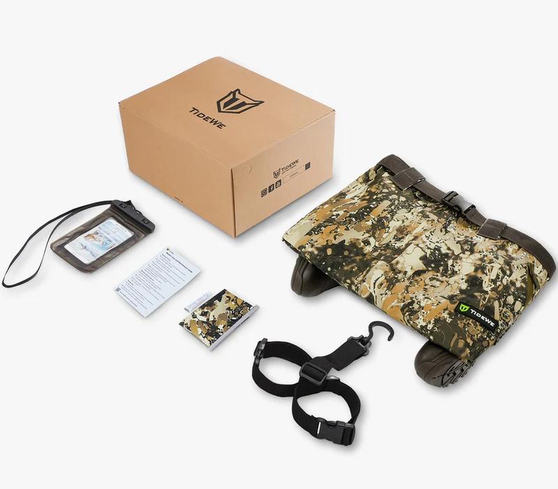 Tidewe LightWade Men’s Camouflage Waterproof Insulated Waist Waders | Breathable Bootfoot Waterfowl Hunting Waders