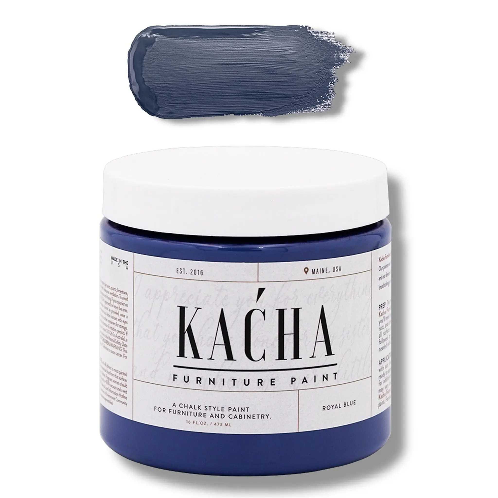 KACHA Furniture Paint - Royal Blue | Elegant Matte Finish (Available in 2 Sizes)