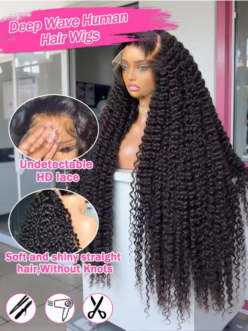 Bling Hair TikTokShopBlackFriday 180 Density Wear And Go Deep Wave Glueless Wig Human Hair 5x5 13x6 Hd Frontal Curly Lace Front Wigs On Clearance Sale For Women