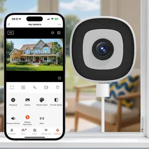 3MP 2K Window Camera,2.4GHz & 5GHz WiFi Indoor Cameras for Home Security with ChroMax Al Color Night Vision,Person & Motion Detection,24/7 Recording,Easy & Quick Install