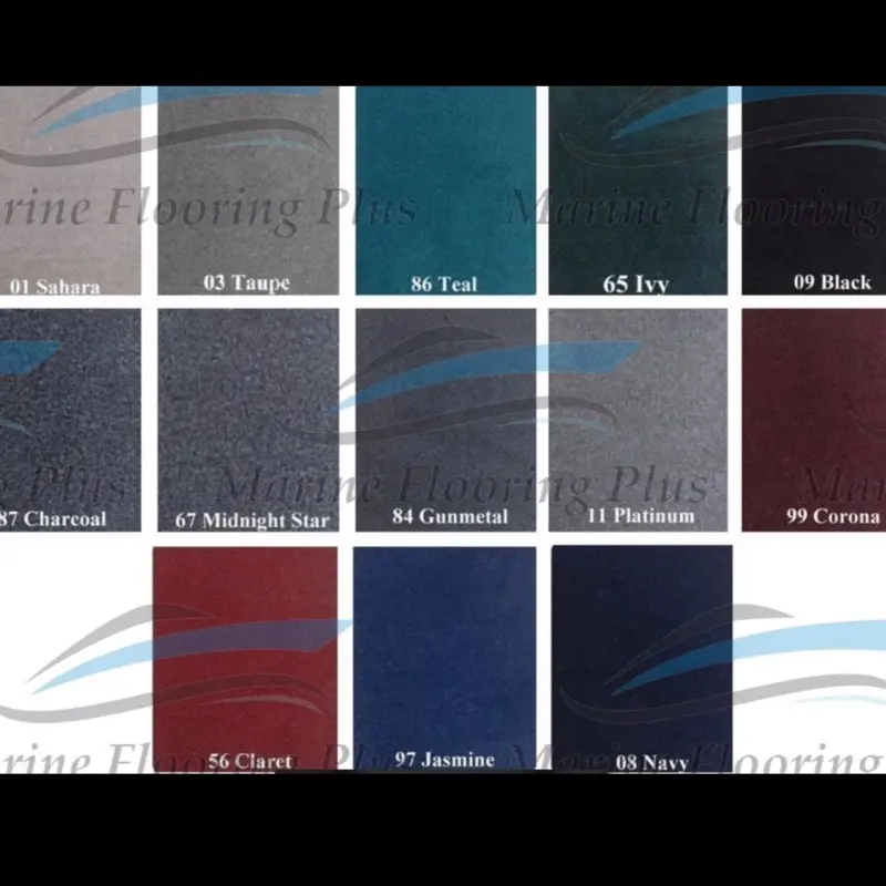6 Ft Wide x 20 Ft long Boat Marine Bass Carpet 20 oz - Various Color  - Rubber Back