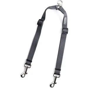 Double Dog Leash - Double Leash for Two Dogs No Tangle Design. Split Lead for 2 Pets. Adjustable to Fit All Sized Breeds. Reflective Dual Pet Lead for People with Multiple Pups