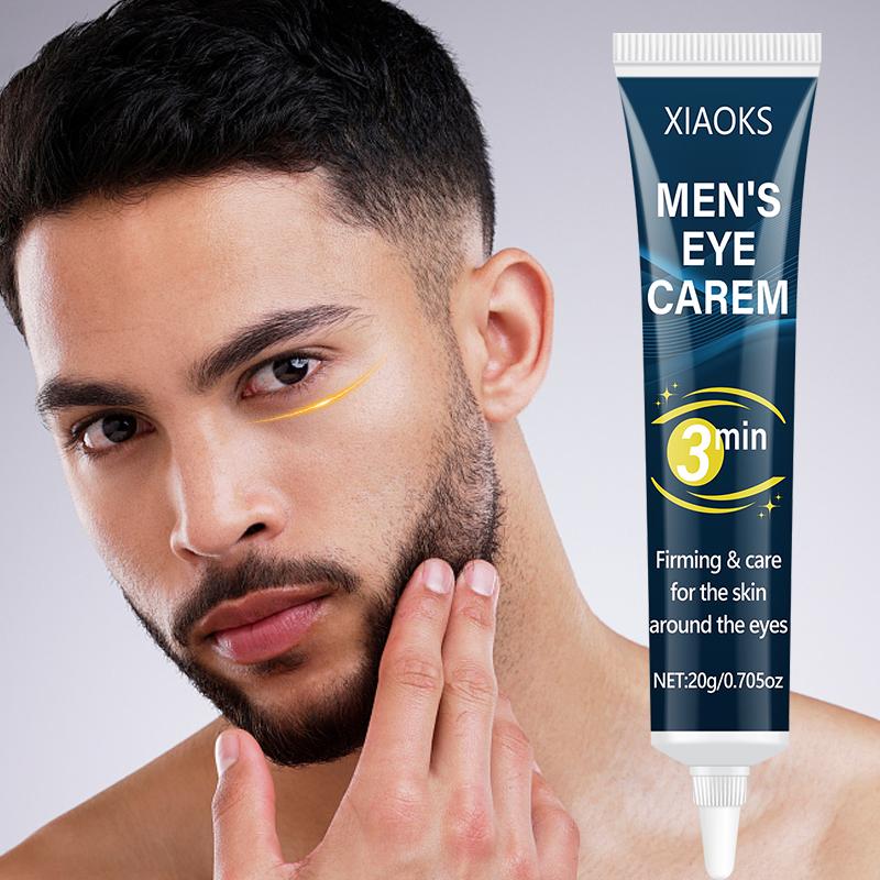 ROZINO MEN'S Eye Cream for Dark Circles & Puffiness - Anti-Aging Formula with Vitamin C Reduces Eye Bags Wrinkles Fine Lines 20g