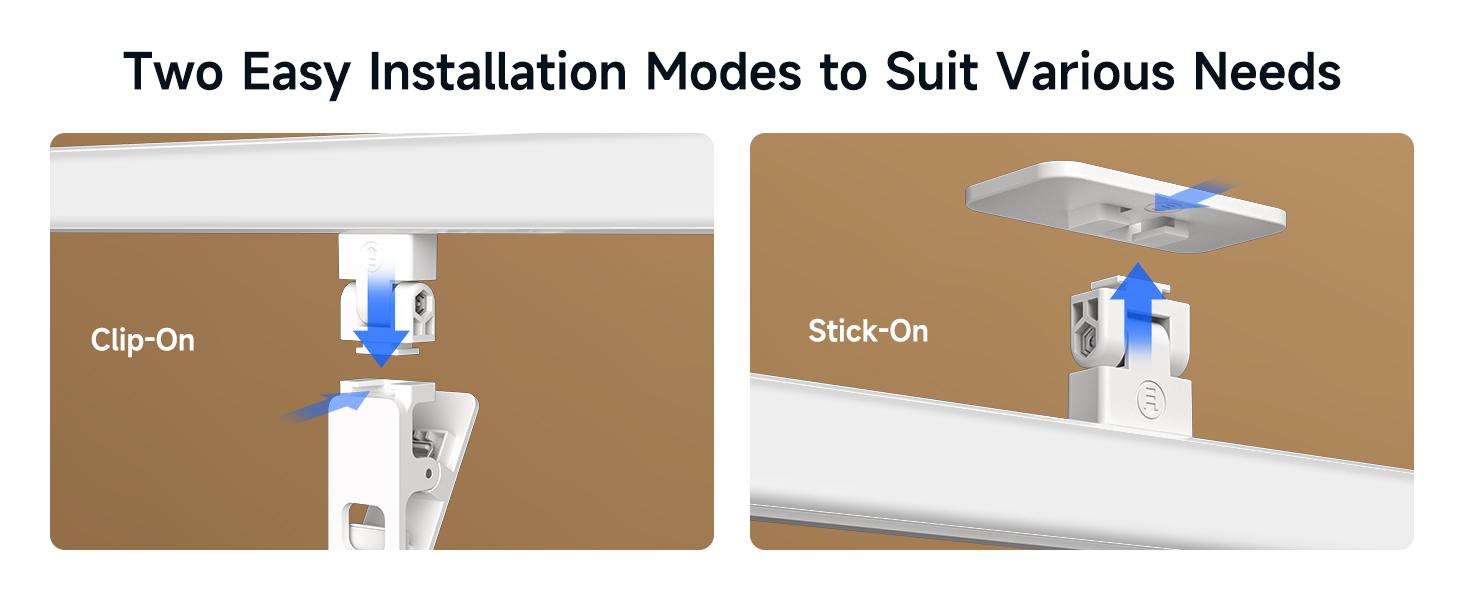 JSAUX Multifunctional Desk Lamp with Clamp and Wall Mount Options Ideal for Study and Computer Screen Lighting Eye Protection and Beauty Enhancing