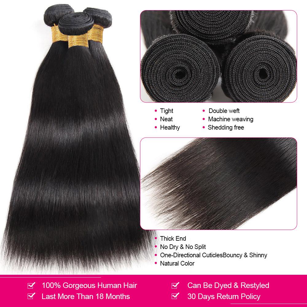 Human Hair Bundles Straight Hair Bundles Brazilian Straight Human Hair Quick Weave Bundles 100% Unprocessed Virgin Weave 1/3/4 Bundles Human Hair Raw Remy Hair Bundles Human Hair Bundles Straight Hair Bundles Brazilian Straight Human Hair Quick Weave Bundles 100% Unprocessed Virgin Weave 1/3/4 Bundles Human Hair Raw Remy Hair Bundles