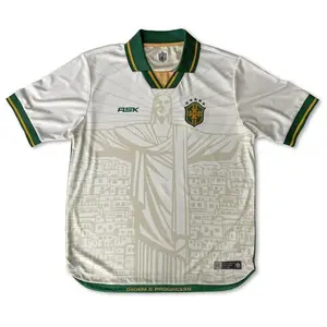 Brazil Redeemer 94 Special Edition Jersey – Retro Brazil Soccer Shirt, Vintage Football Fan Jersey