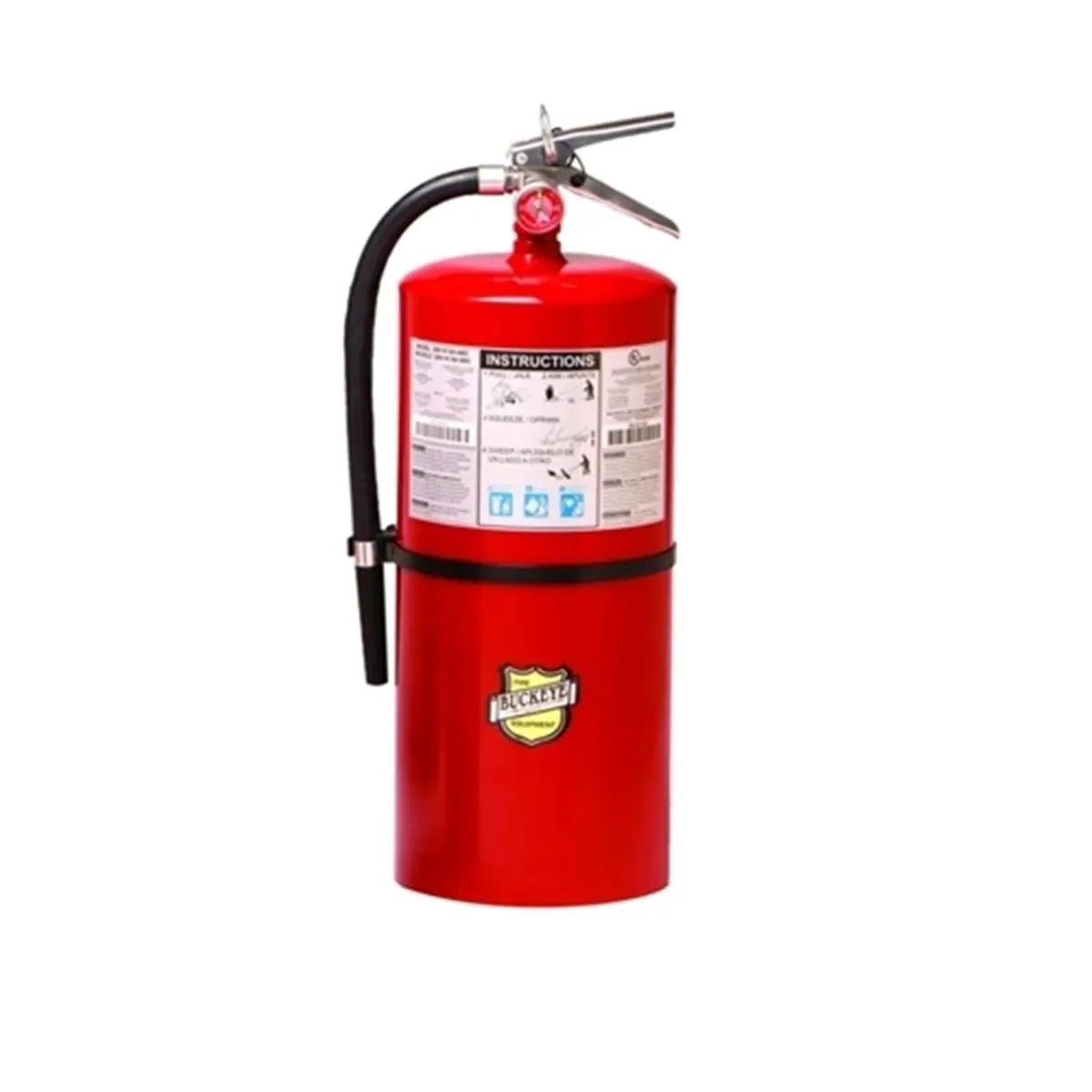 Buckeye 20 lbs ABC Dry Chemical Multipurpose Handheld Fire Extinguisher, Wall Mount, Maintenance Record-Keeping, Model & Serial Number Bar Coding for Business Facilities Fire Safety, Model And Serial Number Bar Coding