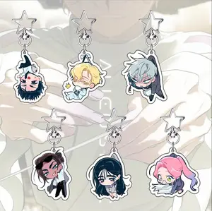 ALIEN STAGE Acrylic Keychains, MIZI SUA TILL IVAN HYUNA LUKA Keyrings, Alien Stage Dangle Keycharms Kawaii Gifts – Cute Acrylic Keychain Charms, Perfect Gift for Fans & Collectors