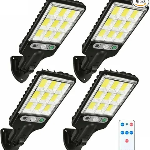 【SummerVibes】Solar Outdoor Motion Sensor Wall Lamp - 108COB LED 6000 Lumens, 120LED Bright Wash, IP65 Water-Resistant, Remote-Controlled, High-Impact ABS Durable Security Light with 30s Automatic Off, Ideal for Porch, Gate, Pathway, Driveway