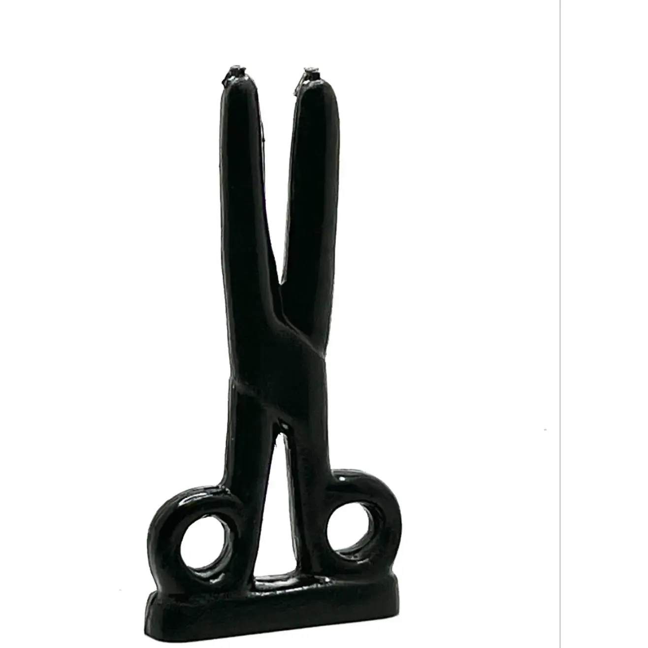 Scissors shape candle Black 5-6" Scissors shape candle Black 5-6"