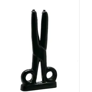 Scissors shape candle Black 5-6" Scissors shape candle Black 5-6"