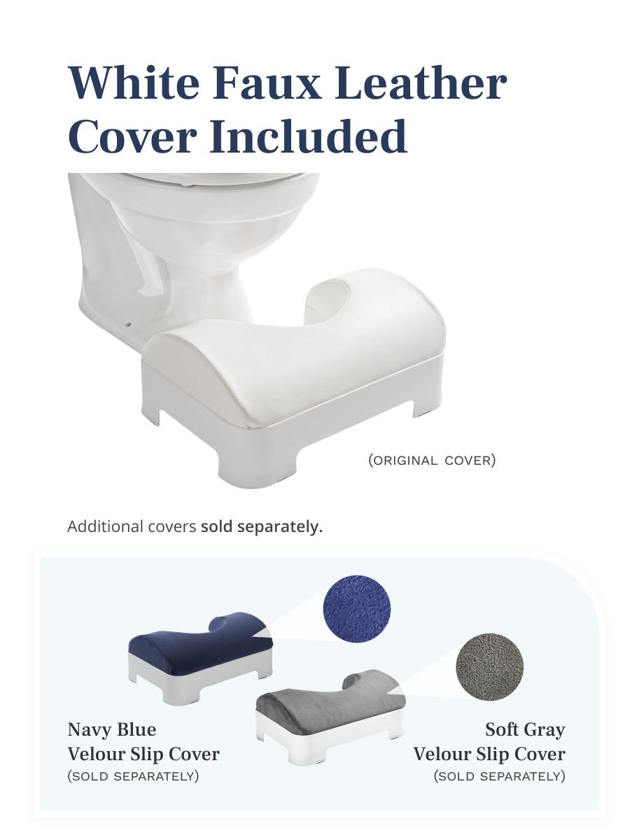 LUXE Comfort Soft & Ergonomic Toilet Footstool Box Cushion Box Cushion
