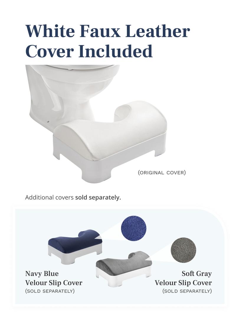 LUXE Comfort Soft & Ergonomic Toilet Footstool Box Cushion Box Cushion