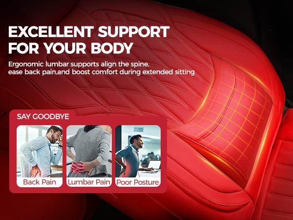 【FREESOO】Luxury Car Seat Covers Nappa Leatherette Waterproof Breathable Porous Foam Ergonomic Lumbar Support for Trucks SUVs Sedans | F35 【FREESOO】Luxury Car Seat Covers Nappa Leatherette Waterproof Breathable Porous Foam Ergonomic Lumbar Support for Trucks SUVs Sedans | F35