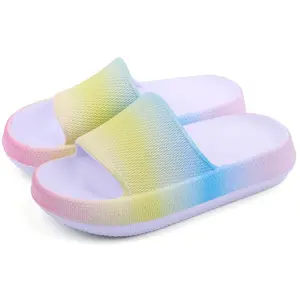 Men's and women's pillow slippers | Shower sandals | Thick soled cushioned shoes for girls