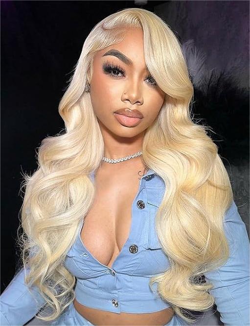 [Super Deal] Hot Star 613 Blonde Body Wave 13x6 HD Transparent Lace Frontal Human Hair Wigs 180% Density Brazilian Hiar Straight 13x4 Lace Front Human Hair Wigs