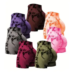 Workout Shorts For Women Scrunch Butt Lifting High Waisted Yoga Gym Seamless Booty Biker Shorts