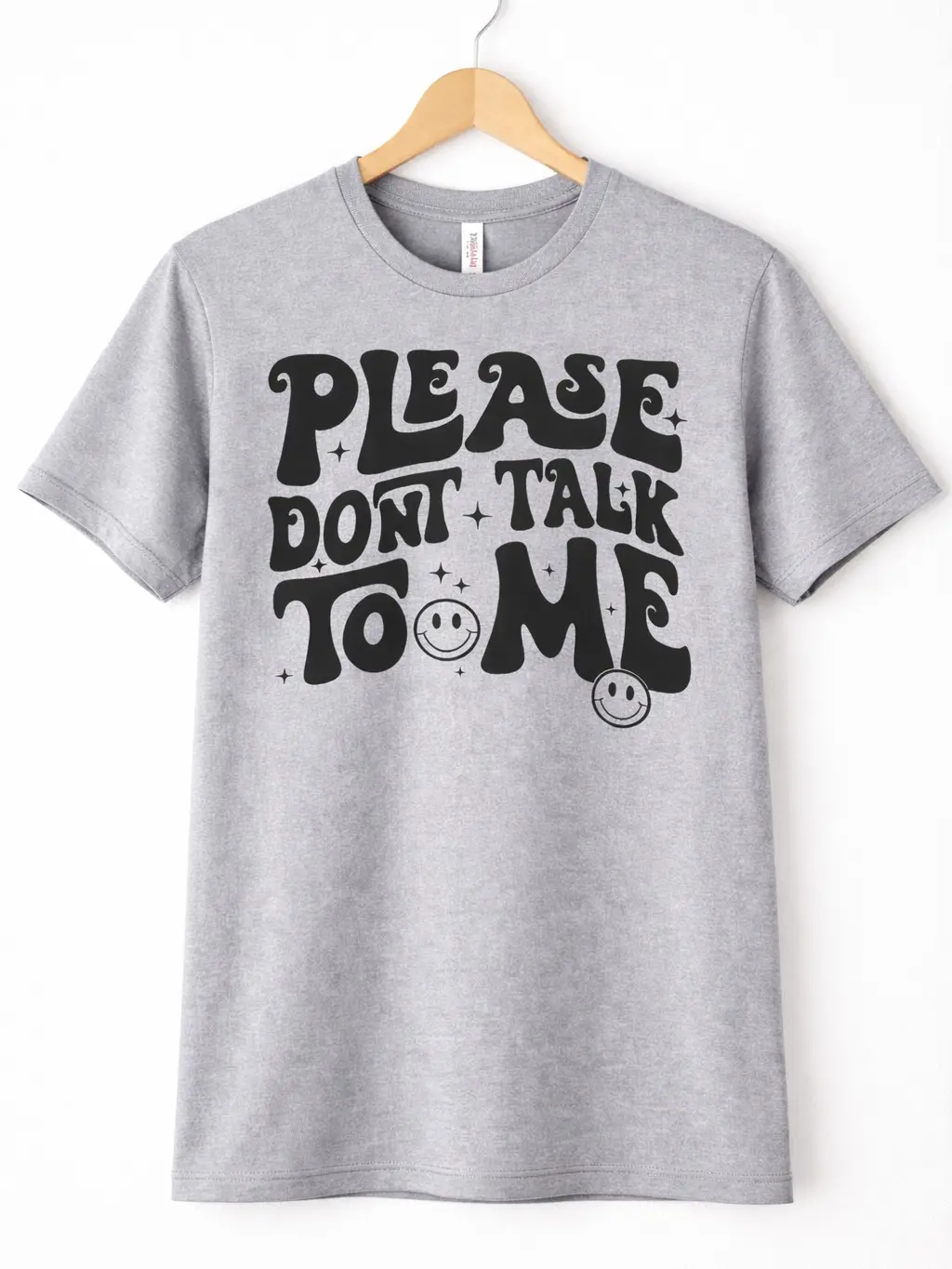 Please Don't Talk To Me Women's Graphic Tee Top Casual Comfortable Summer Streetwear