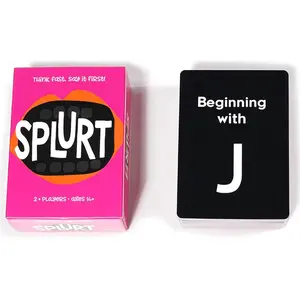 Game Card Quick-Think & Say It First! Party Card Game For Ages 14+