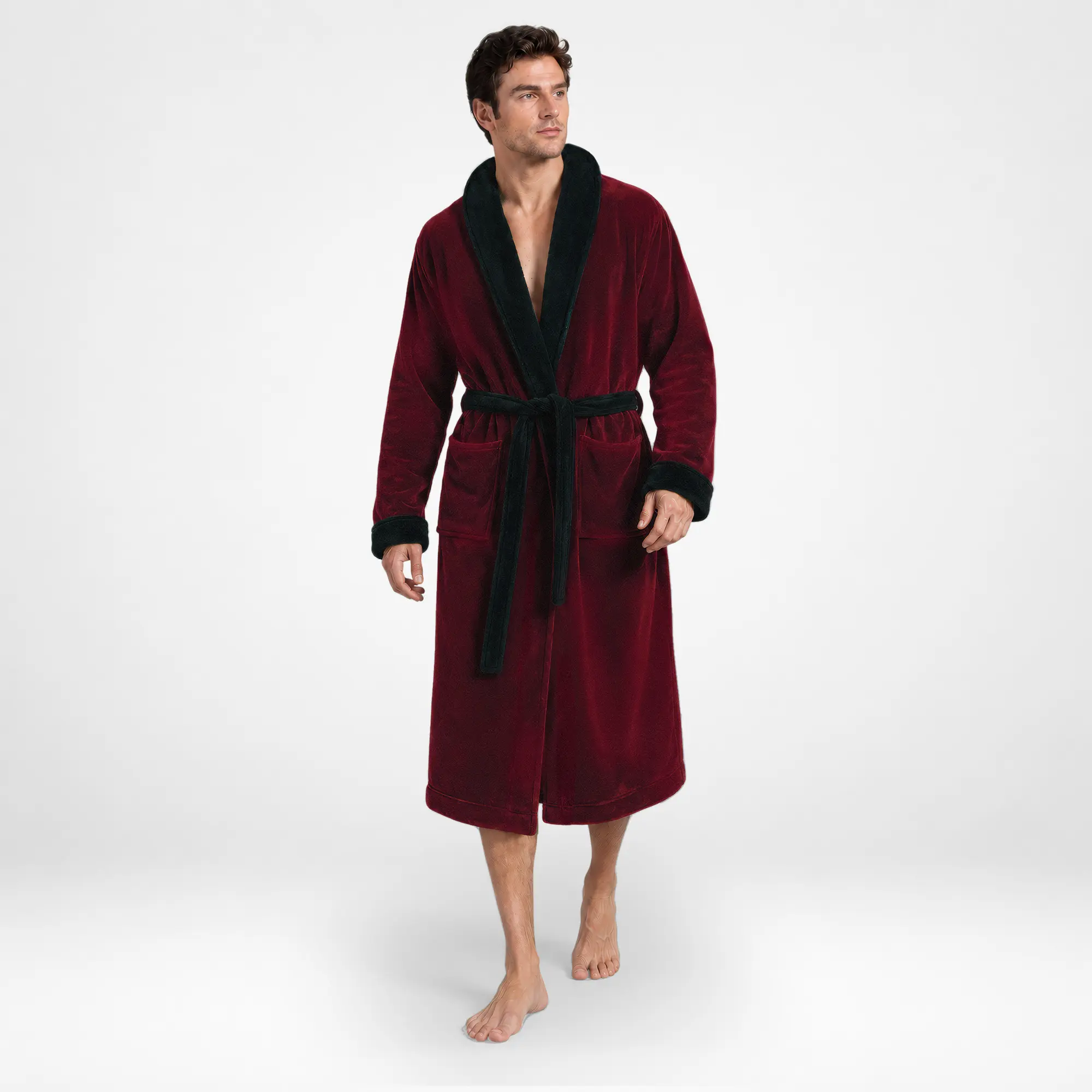 Burgundy & Black