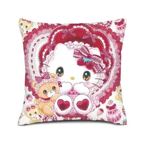 Sanrio Linen Reversible Pattern Pillowcase Cover Stylish Versatile Design for Sanrio Fans No Pillow Insert Included