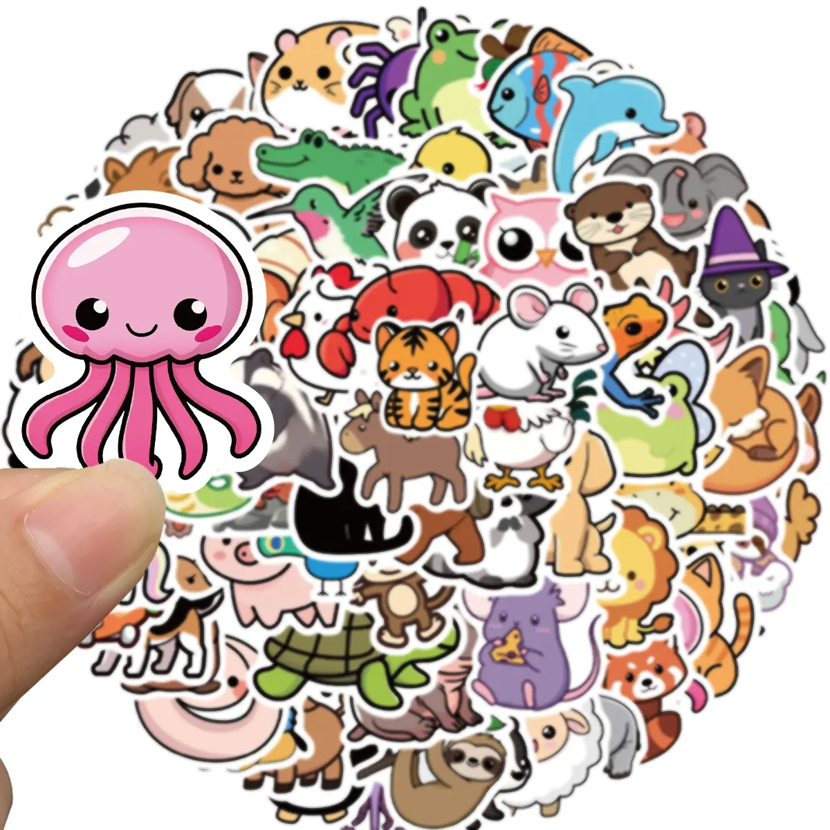 100 PCS Water Bottle Stickers for Kids,Waterproof Vinyl Cute Animal Stickers for Kids,Skateboard,Laptop Stickers for Girls Boys Classroom Prizes, Vinyl Stickers Pack, Self Adhesive Stickers, Durable Adhesive Stickers, Pvc Waterproof Stickers
