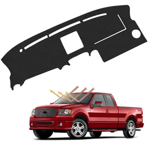 Custom Fit Dash Mat for Ford F150 F-150 2004-2008 Non-Slip Carpet Dashboard Cover Sunshade UV Protector Anti-Glare Black