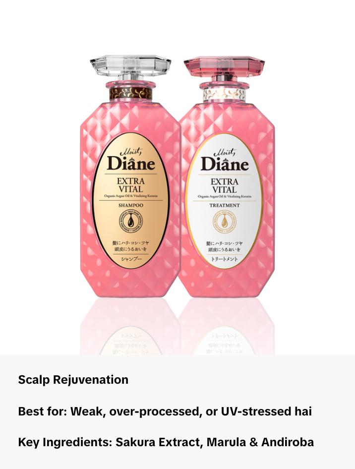 [Diane Perfect Beauty Official] Argan Oil & Keratin Shampoo & Treatment Set for Hair Fall & Damage Repair