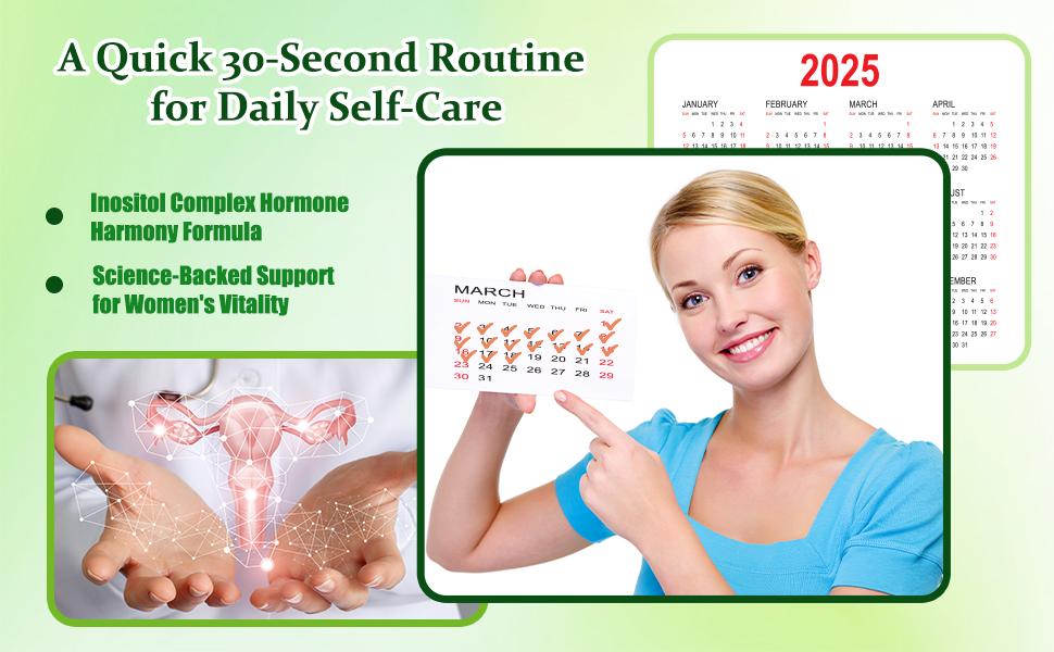 Women's Hormone Balance Supplement：Myo-Inositol & D-Chiro Inositol Supplement For Women, Vitamin B12, Ovarian & Cycle Health* Liquid Drops 6x Stronger than Pills Powder