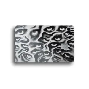 Surreal Eyes Collage Card Skin