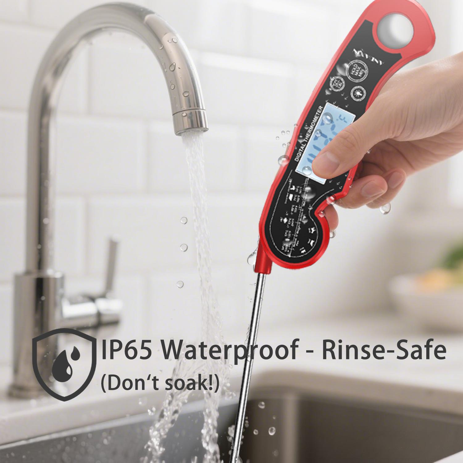 [Grills Gadget]Outdoor BBQ Meat Thermometer-Digital 3s Instant Read with Ambidextrous Backlight and Motion Sensing for Cooking Grill Smoker Oil Fry Candy,Labor Day Special Accessories Gifts Kitchen Utensils Water Proof Stainless Steel Food