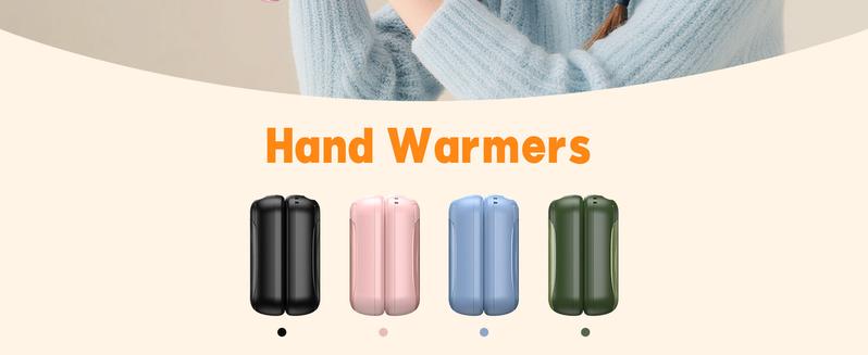 Hand Warmers 7000mAh Rechargeable 2 Pack,Electric Portable Pocket Heater with 3 Levels Warmth Instant 3-Second Heat 22h Marathon Warmth Gift for Women Men