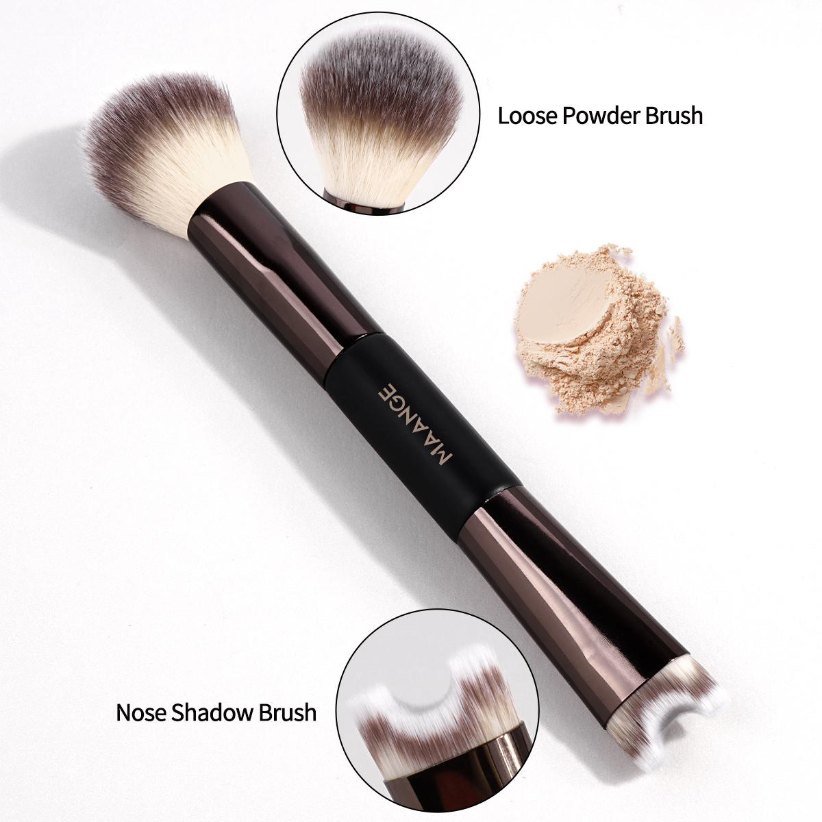 MAANGE Makeup Tool Set Foundation Powder Blush Contour Concealer Eyeshadow Highlight Makeup Brushes Kit Cosmetic Blending Tool with Velvet Bag#Summervibes