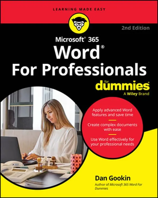 Microsoft 365 Word for Professionals for Dummies -- Dan Gookin, Paperback