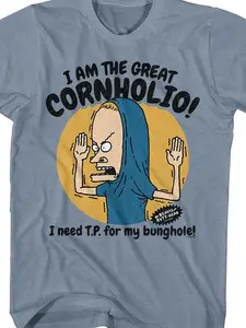 The Great Cornholio Beavis And Butt-Head Network T-Shirt - Cartoon For the whole family and all ages.