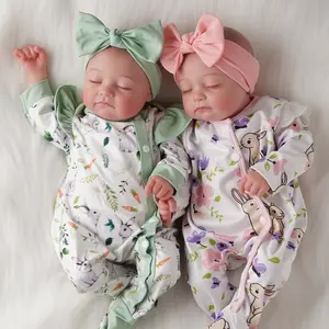 Lifelike Reborn Baby Dolls 20Inch Fabric body+vinyl limbs Real Life Baby Dolls with Toy Accessories For kids Age 3+ Suitable gifts for Mother's Day Valentine's Day Children's Day & Christmas