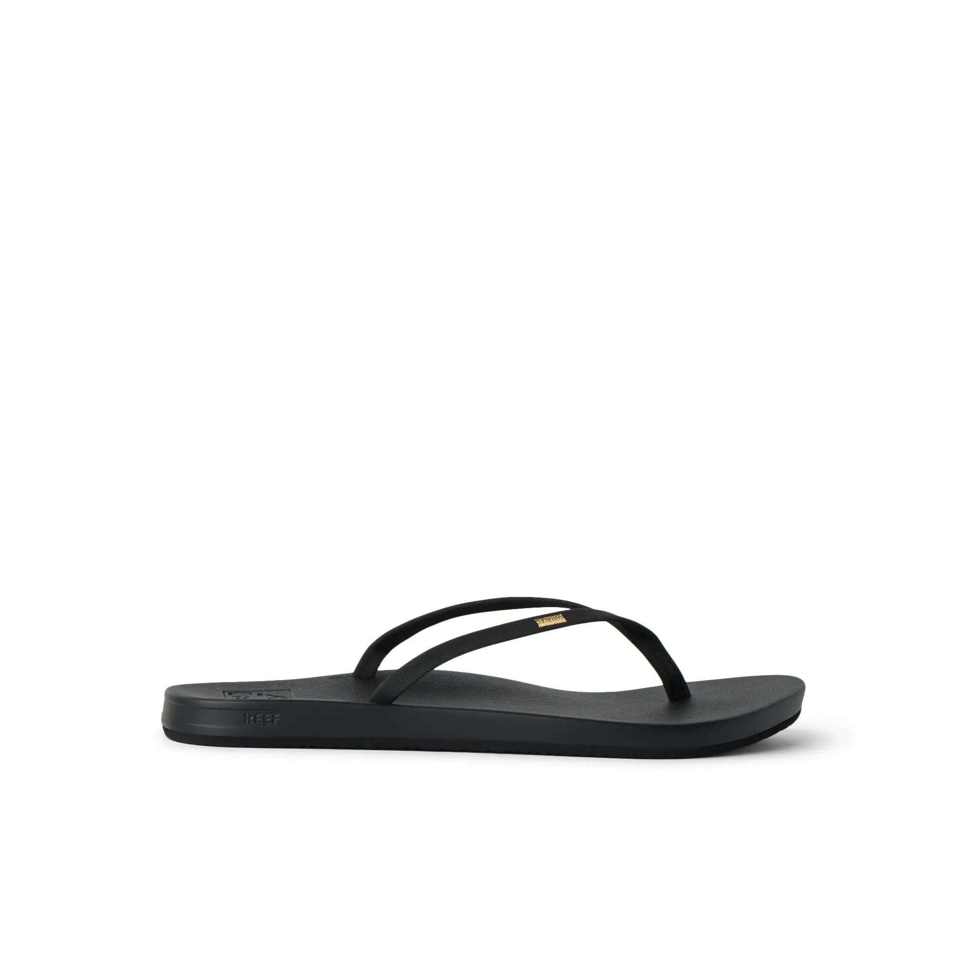 Cushion Slim Black | Slim Strap Women's Flip Flops | REEF Sandals