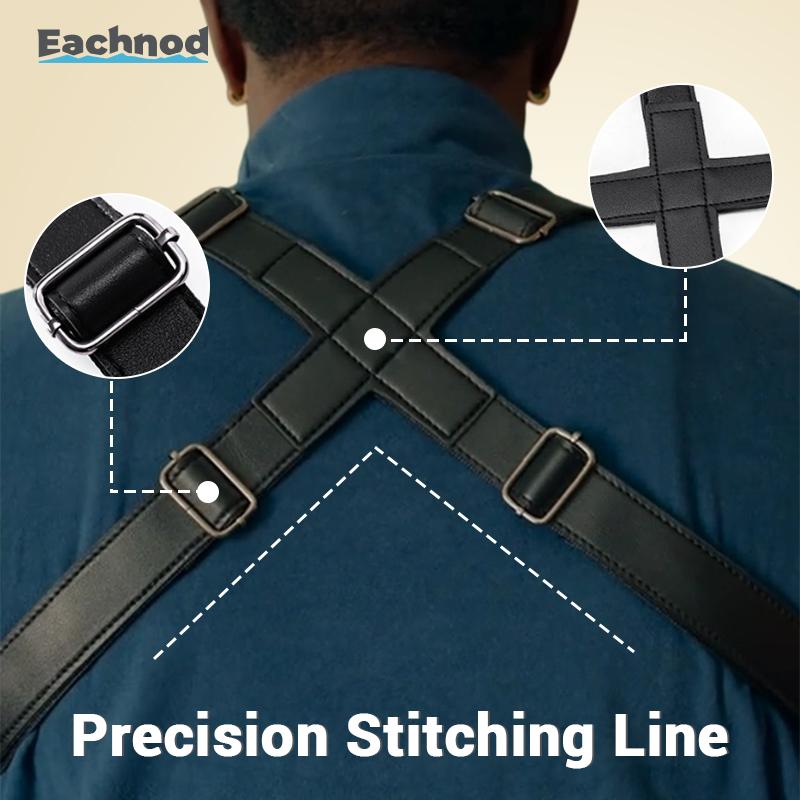 Eachnod Vintage Leather Anti-Theft Crossbody Bag for Men Women, Hidden Pocket Shoulder Bag for Cycling, Hiking, Travel & Everyday Use