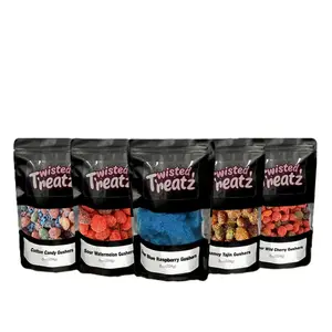 Mixed Gushers Candy Pack Sour Blue Raspberry Gushers Sour Watermelon Gushers Sour Wild Cherry Gushers Cotton Candy Gushers Chamoy Tajin Gushers (8oz) - (Choose Your Flavor Variation 1 Pack) Sweet Chewy Fruit Snack